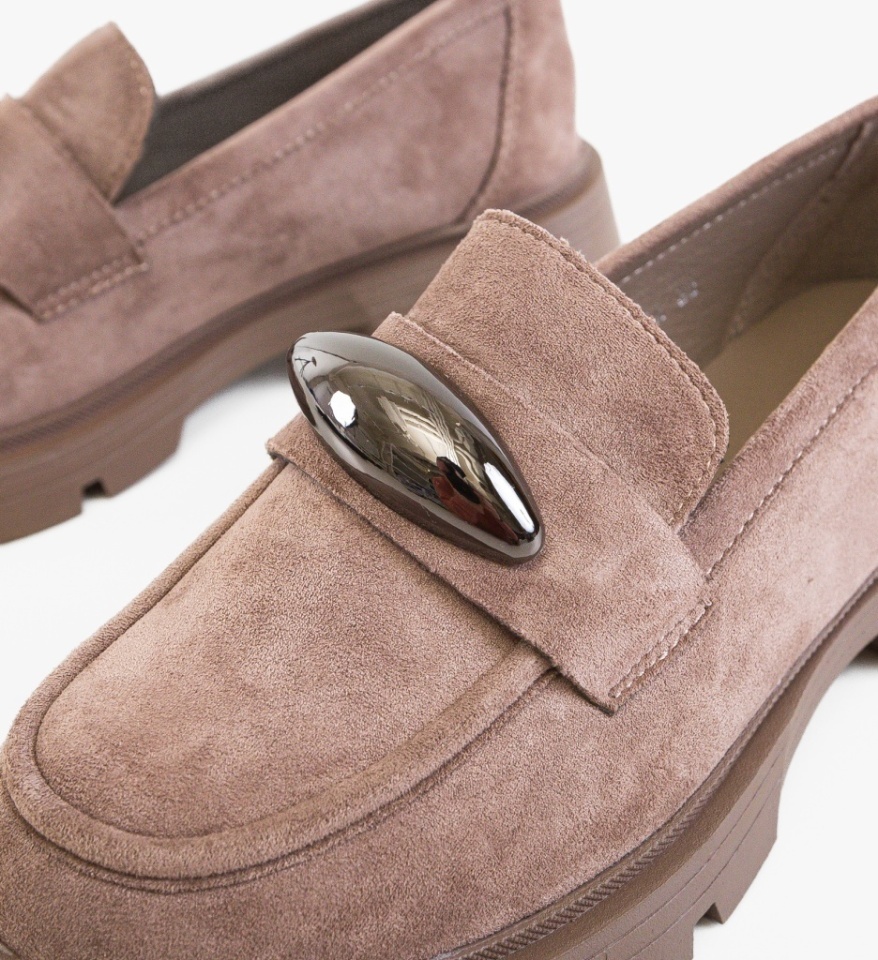 Pantofi casual dama Torant Khaki - Img 3