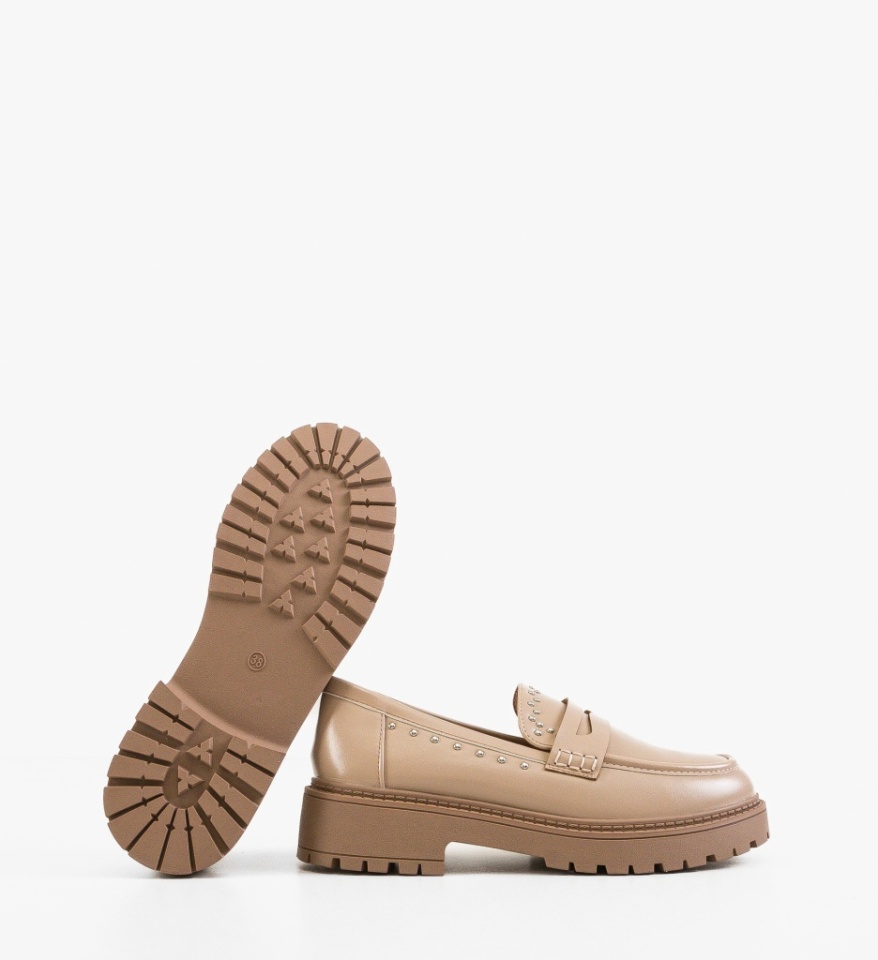 Pantofi Casual dama Uradim Bej - Img 3