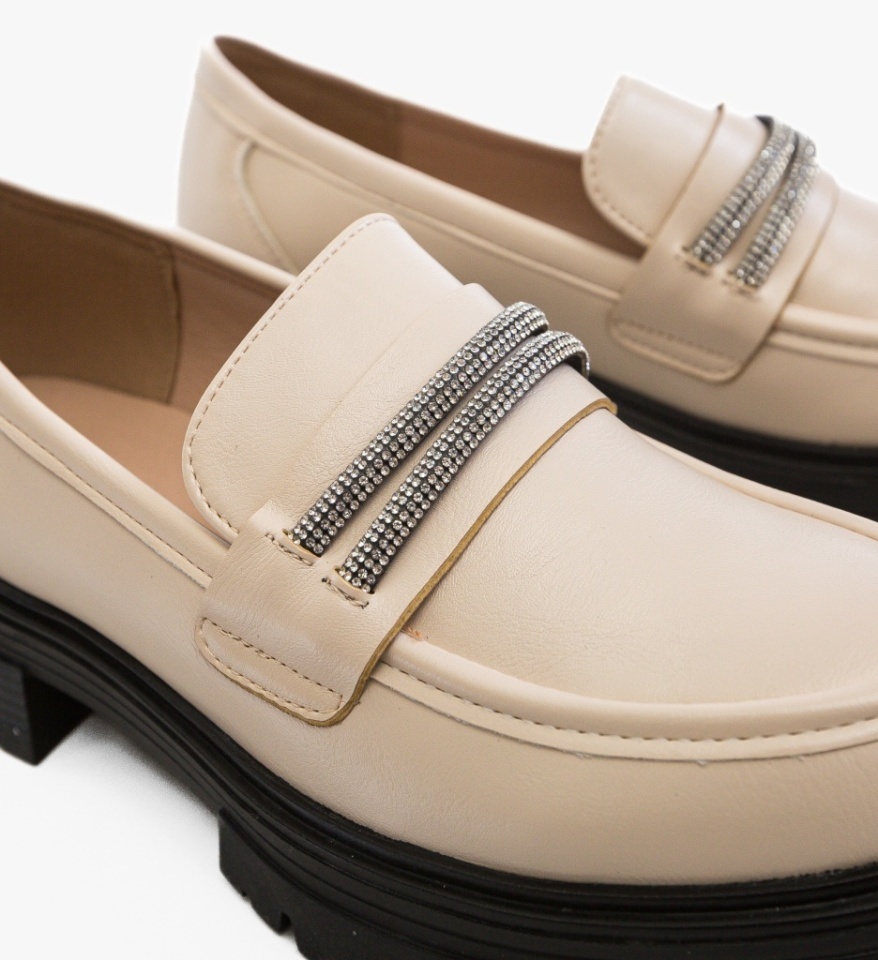 Pantofi casual dama Uster Bej - Img 4