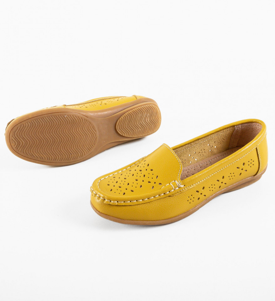 Pantofi Casual Debar Galbeni - Img 3