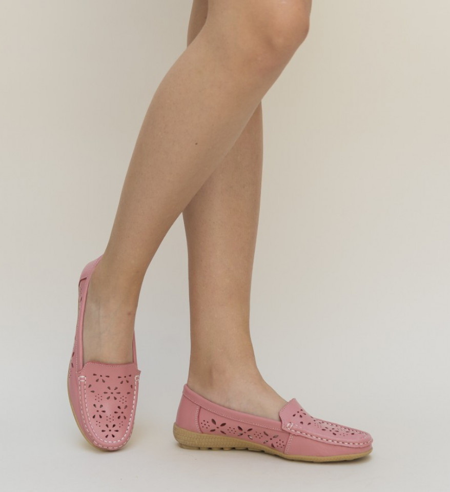 Pantofi Casual Debar Roz - Img 4