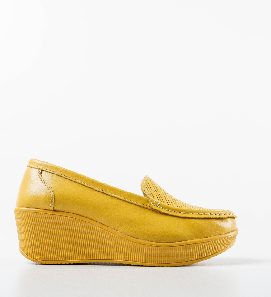 Pantofi Casual Ely Galbeni - Img 7