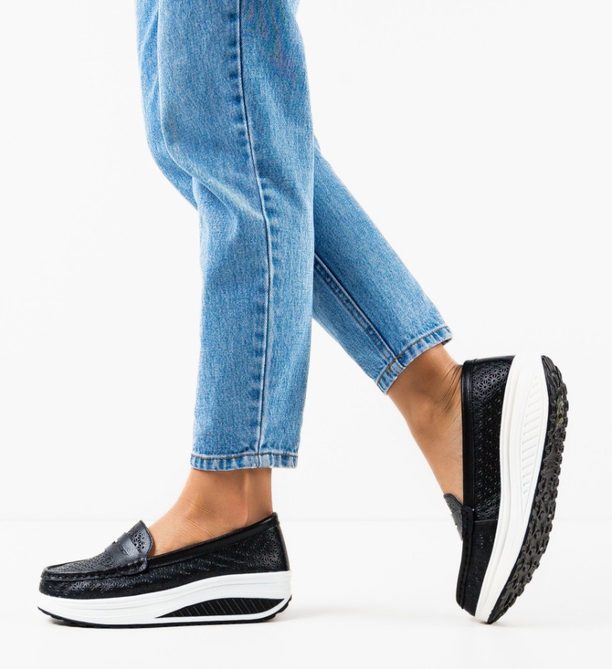 Pantofi Casual Fyrya Negri - Img 5