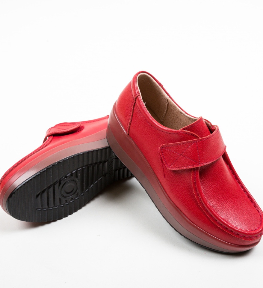 Pantofi Casual Groma Rosii - Img 12