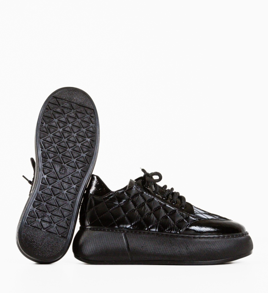 Pantofi Casual Gron Negri - Img 3