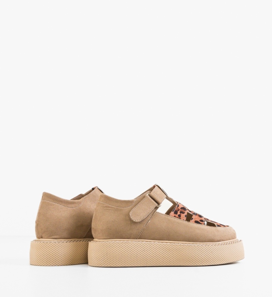 Pantofi Casual Gryndy Bej - Img 5