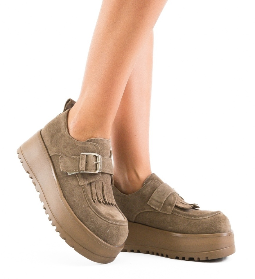 Pantofi Casual Hussein Khaki - Img 6