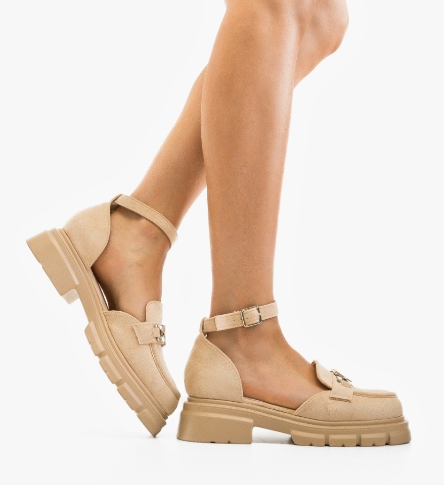Pantofi Casual Juliet Bej - Img 6
