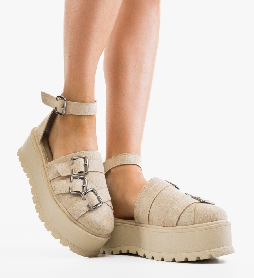 Pantofi Casual Koerel Bej - Img 6