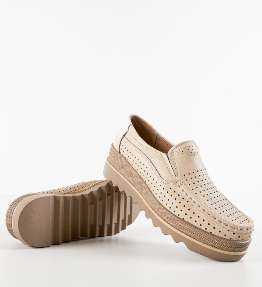 Pantofi Casual Krat Bej - Img 2