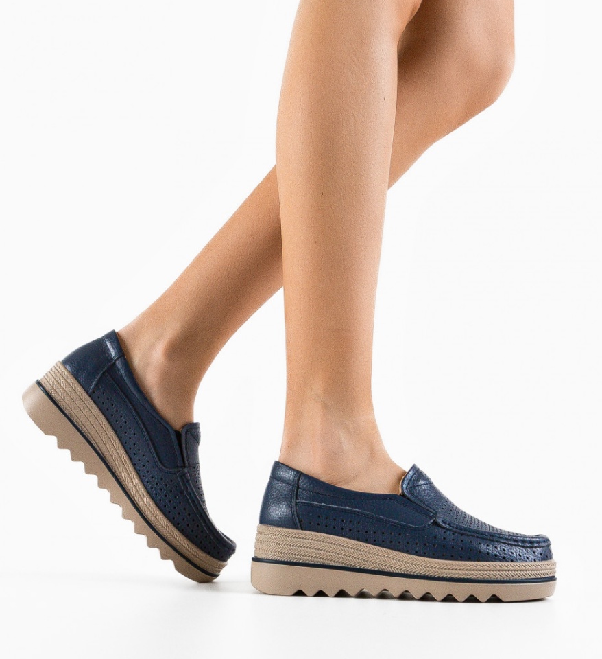 Pantofi Casual Krat Bleumarin - Img 6