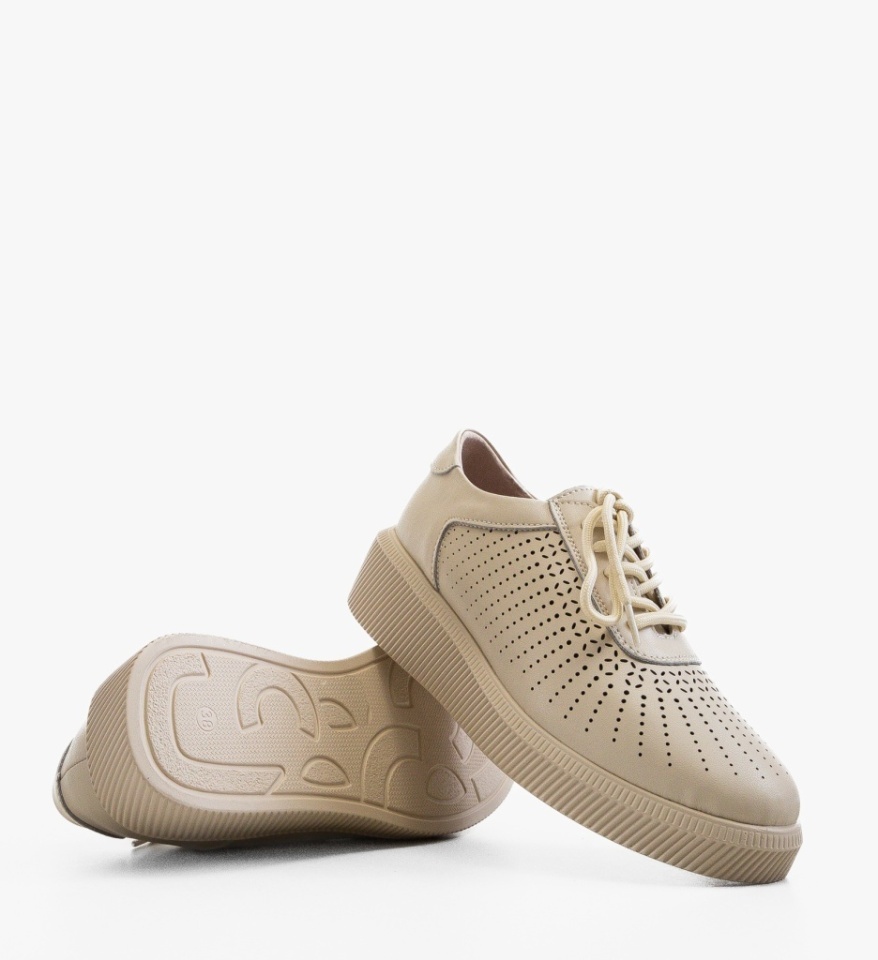 Pantofi Casual Lehe Bej - Img 3