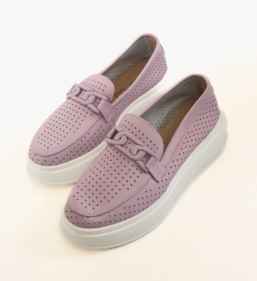 Pantofi Casual Lezzer Mov - Img 2