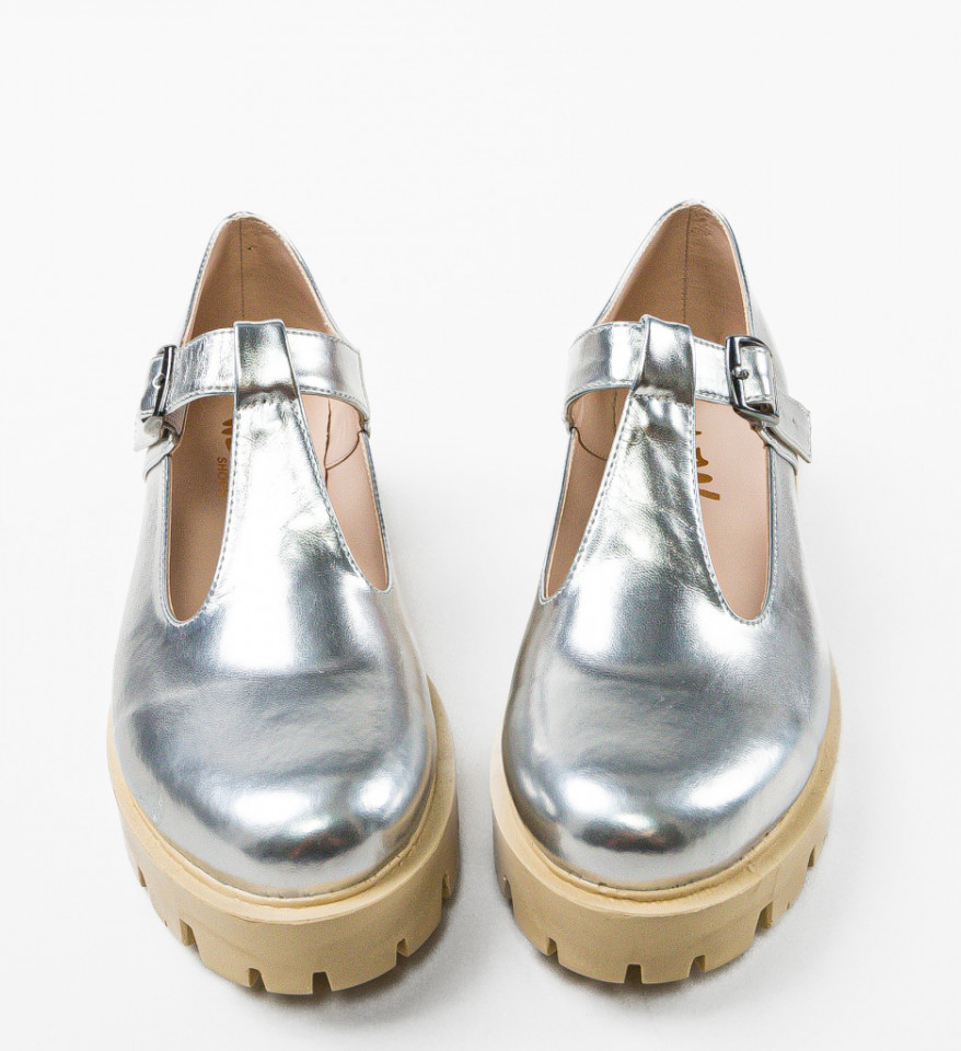 Pantofi Casual Lybon Argintii - Img 2
