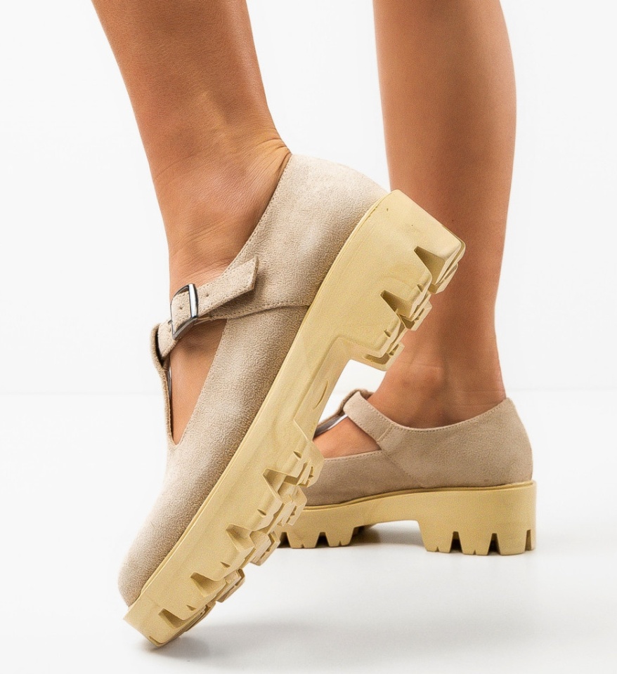 Pantofi Casual Lybon Bej - Img 5