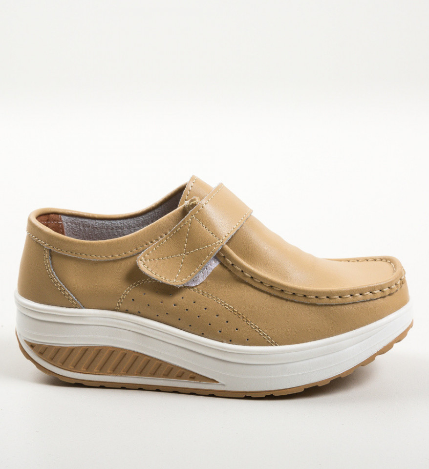 Pantofi Casual Marko Bej - Img 2