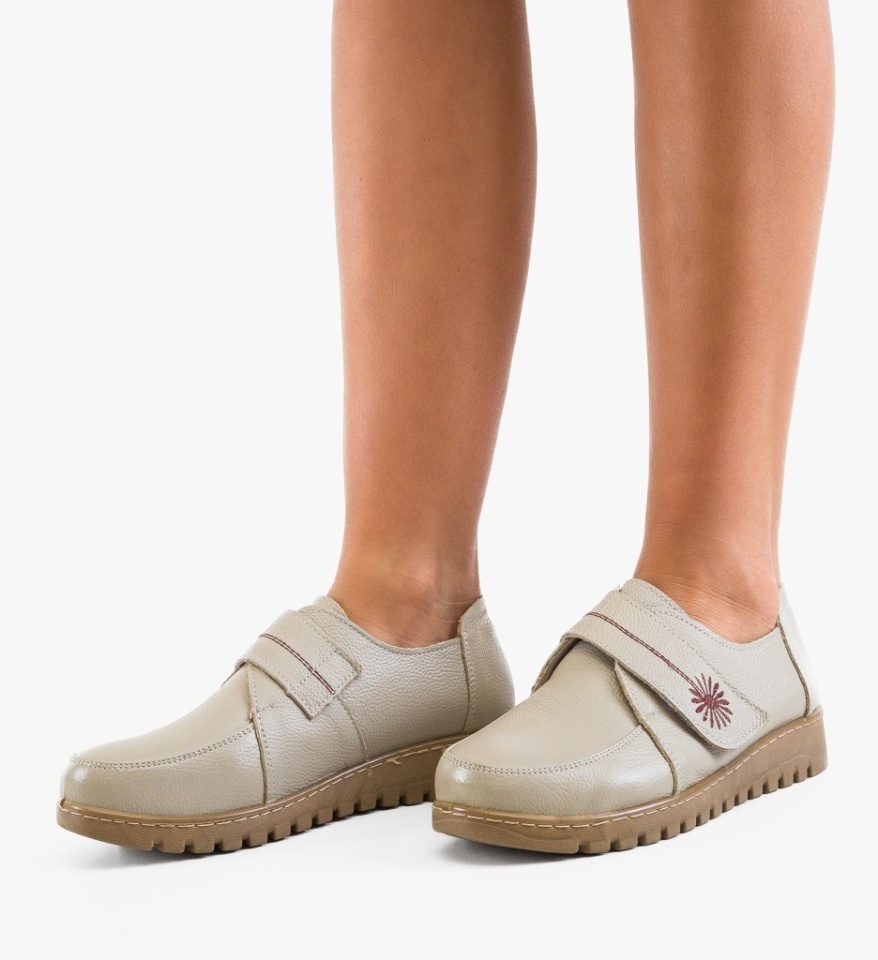 Pantofi Casual Marye Bej - Img 3