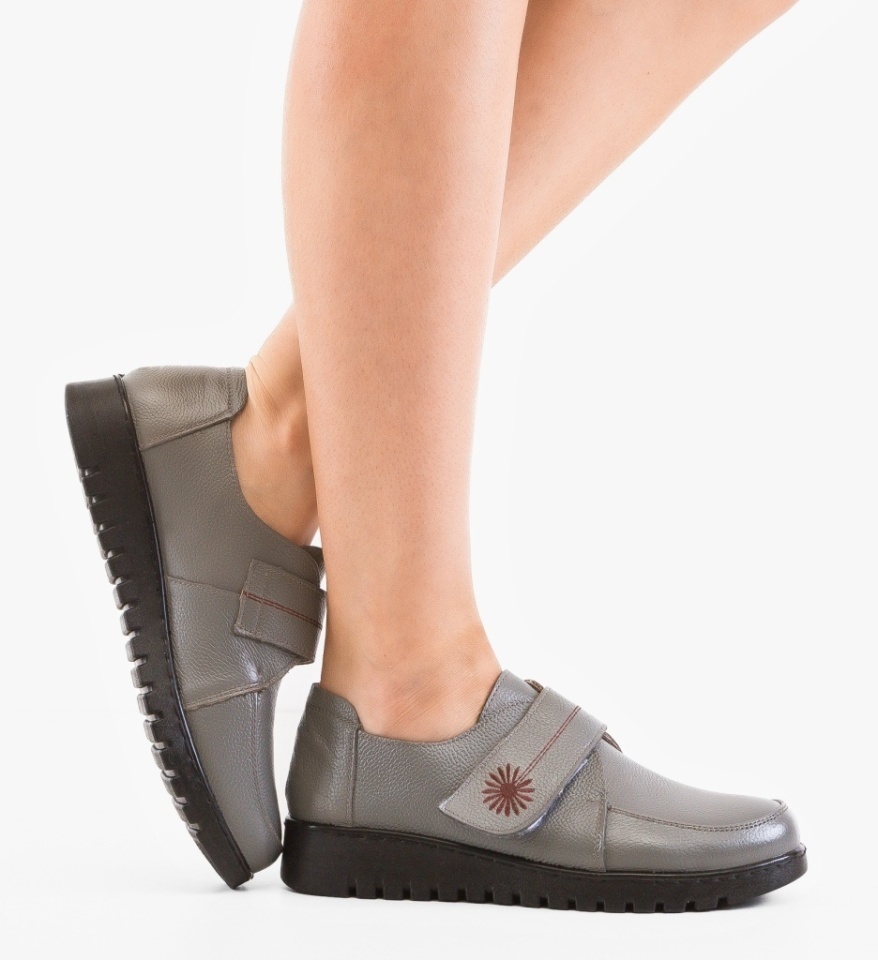 Pantofi Casual Marye Gri - Img 3