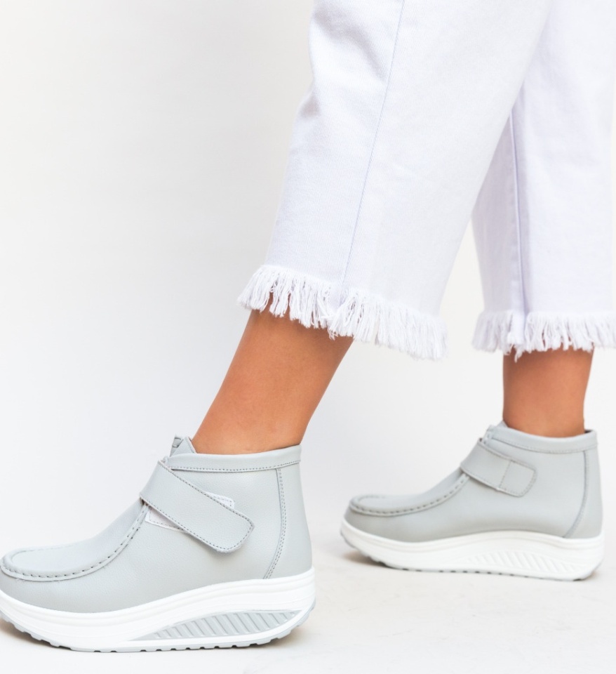 Pantofi Casual Misha Gri - Img 12