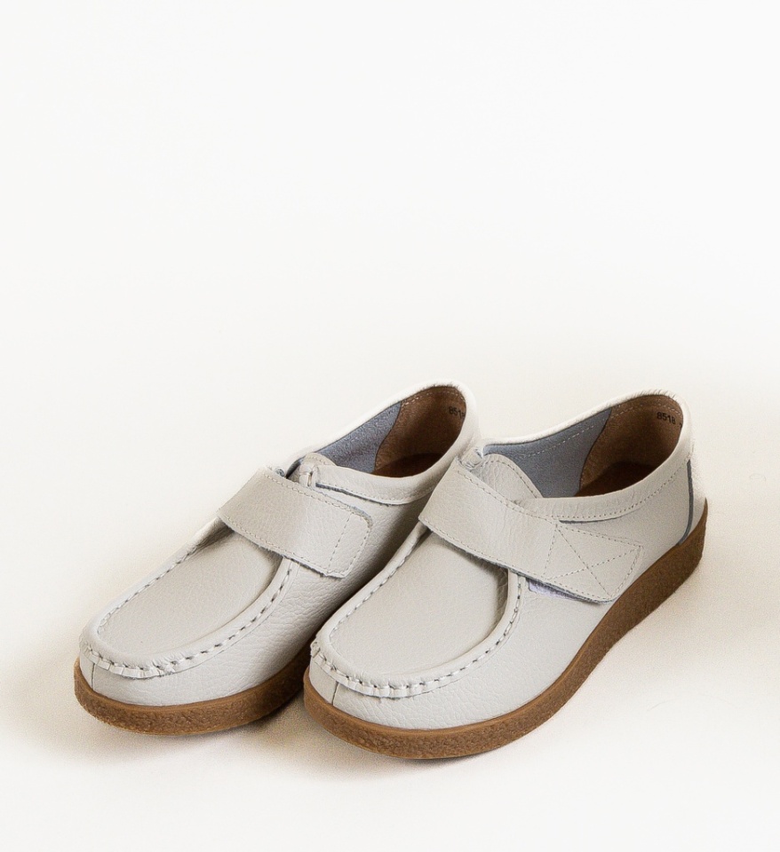 Pantofi Casual Monta Alb - Img 3