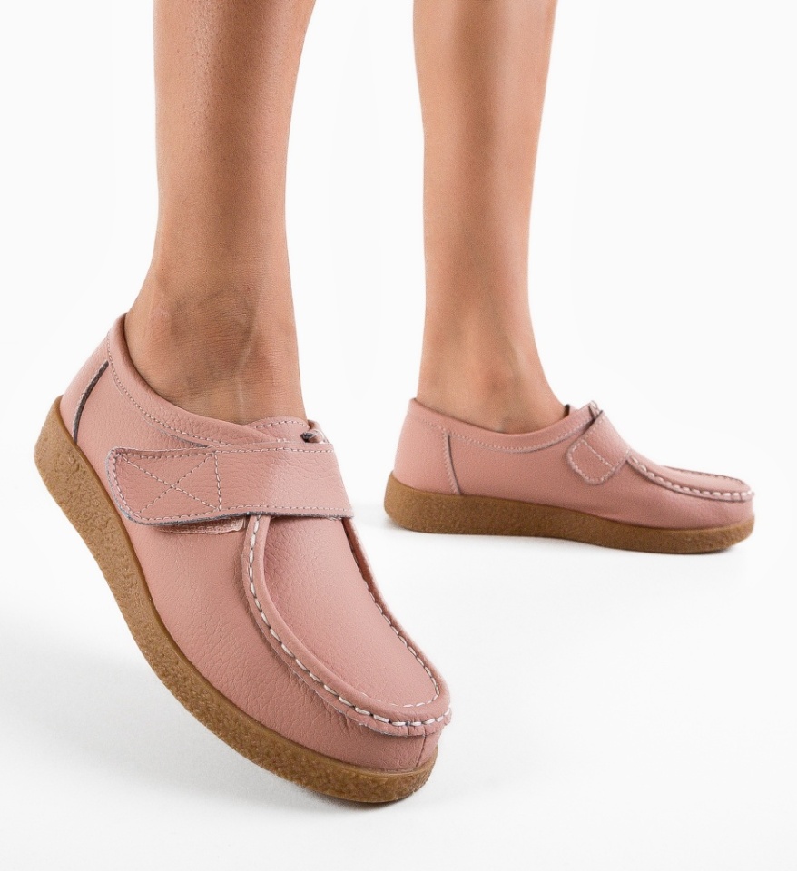 Pantofi Casual Monta Roz - Img 5