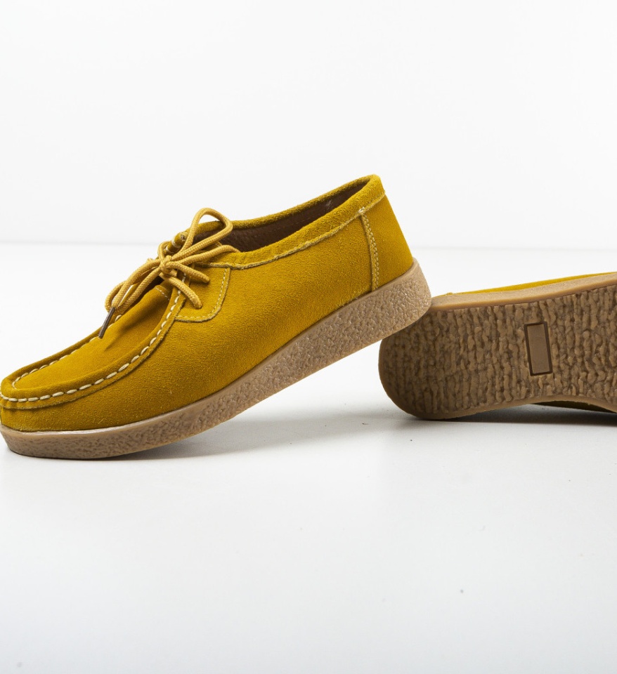 Pantofi Casual Neca Galbeni - Img 11