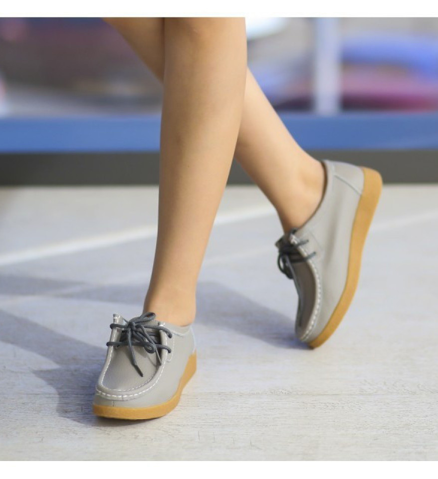 Pantofi Casual Niko Gri - Img 3