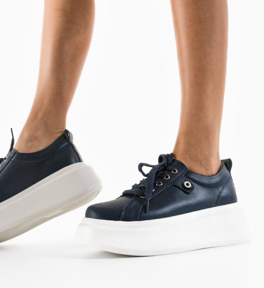 Pantofi Casual Nuandre Bleumarin - Img 2
