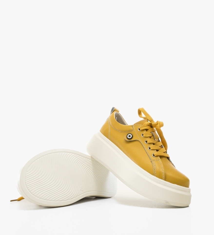 Pantofi Casual Nuandre Galbeni - Img 5