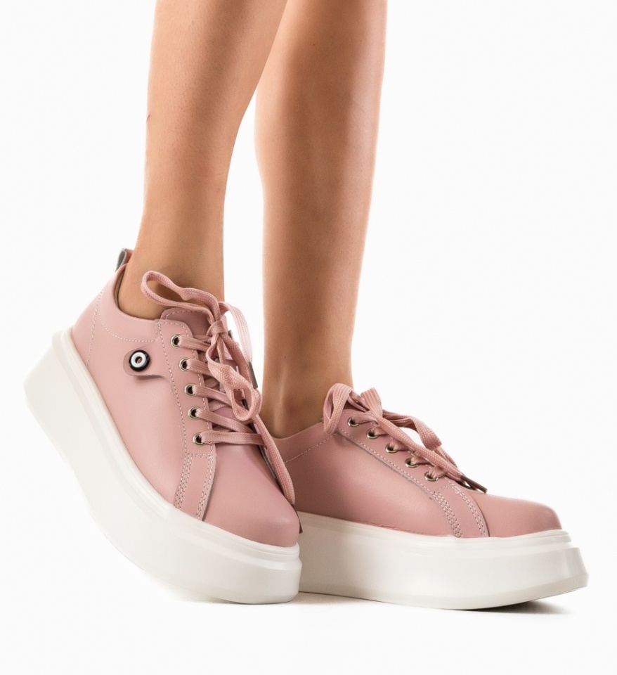 Pantofi Casual Nuandre Roz - Img 12