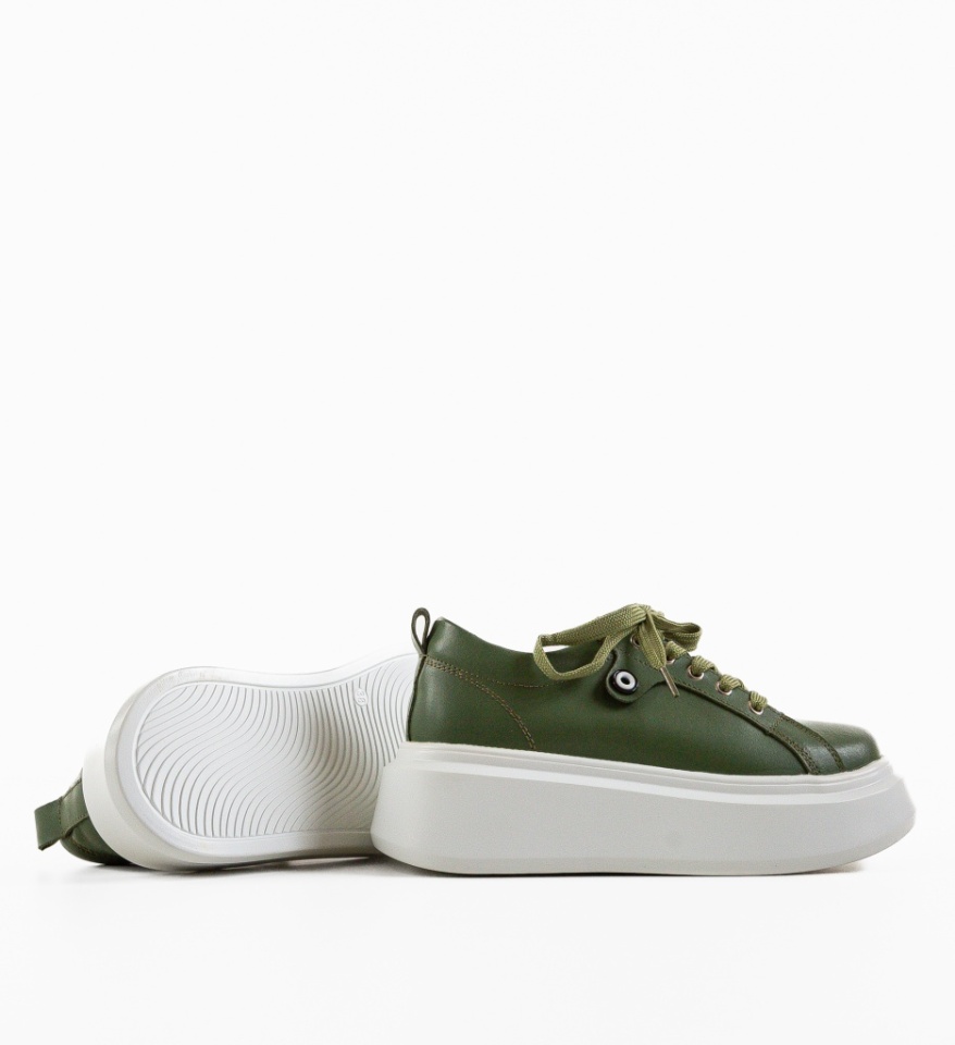Pantofi Casual Nuandre Verzi - Img 4