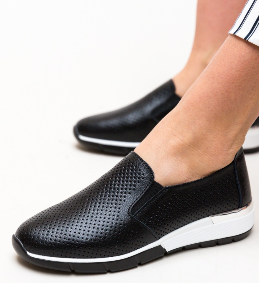 Pantofi Casual Pufine Negri - Img 12