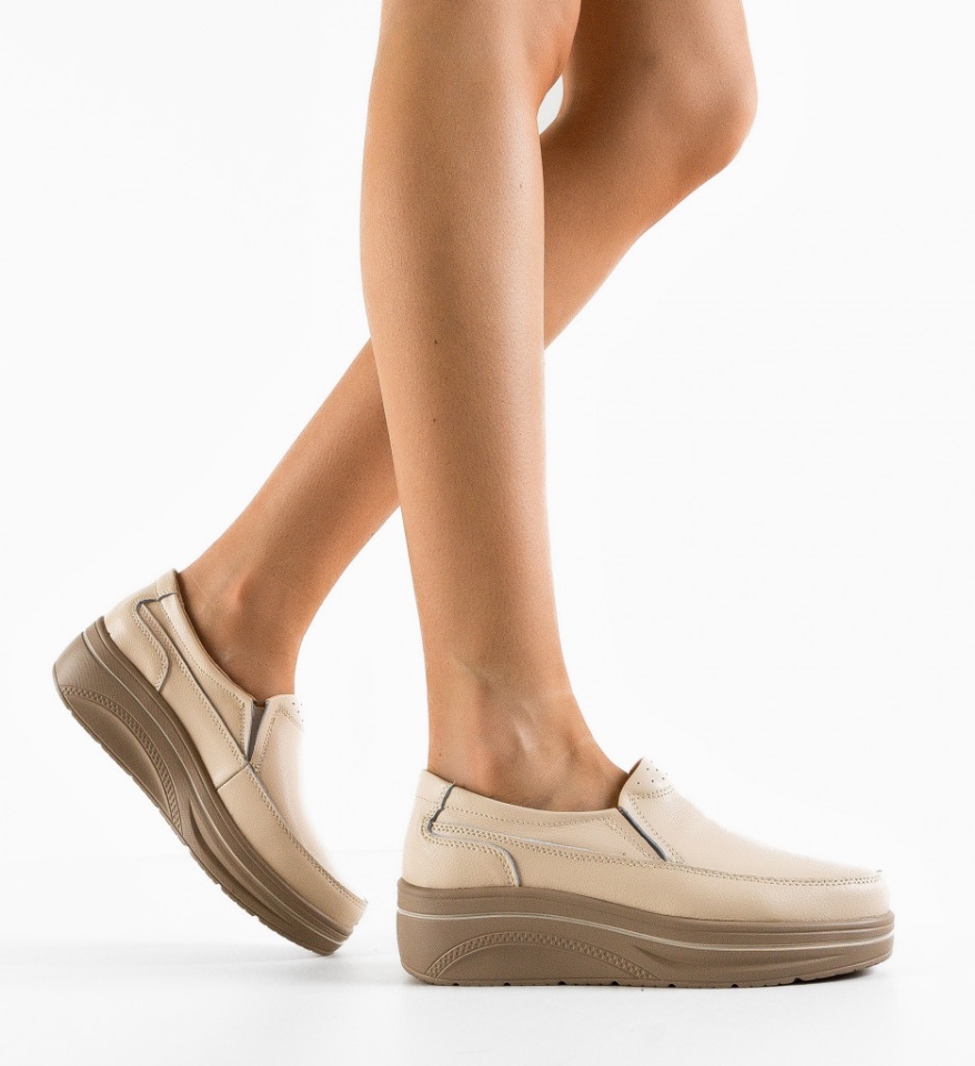 Pantofi Casual Rankin Bej 2 - Img 6