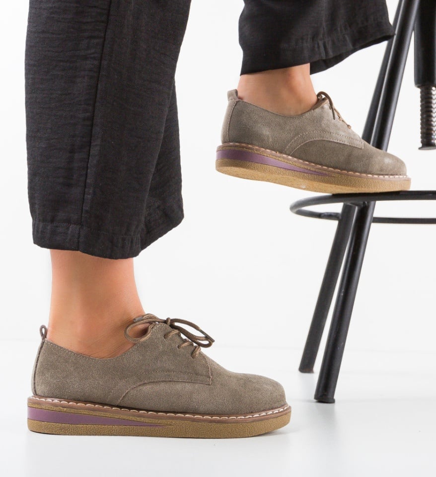 Pantofi Casual Romena Khaki - Img 7
