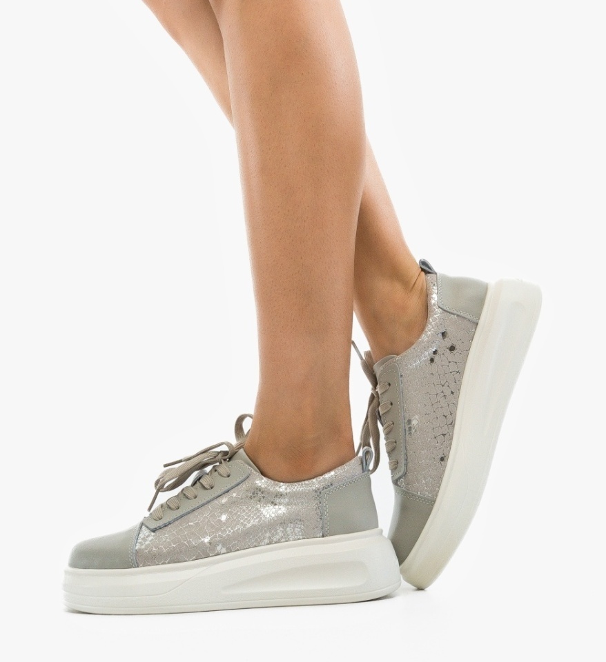 Pantofi Casual Rybu Gri - Img 4