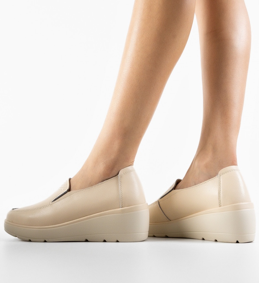 Pantofi Casual Sanam Bej - Img 4