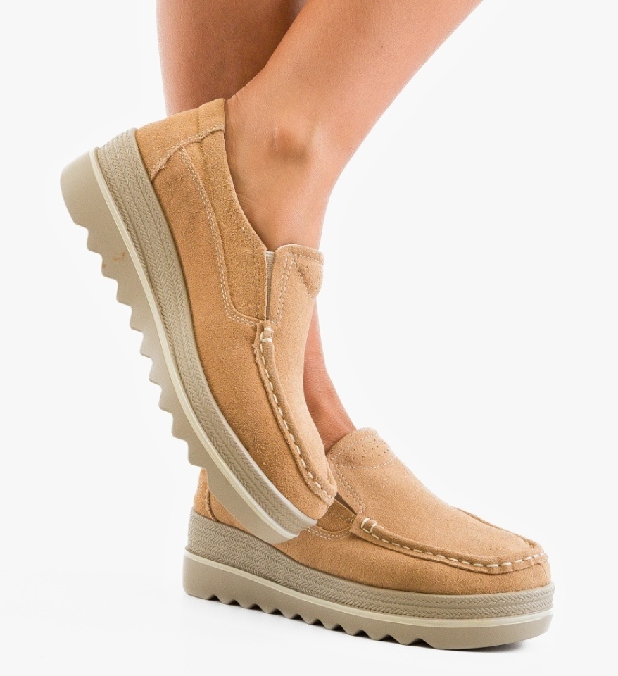 Pantofi Casual Smirno Bej 3 - Img 4