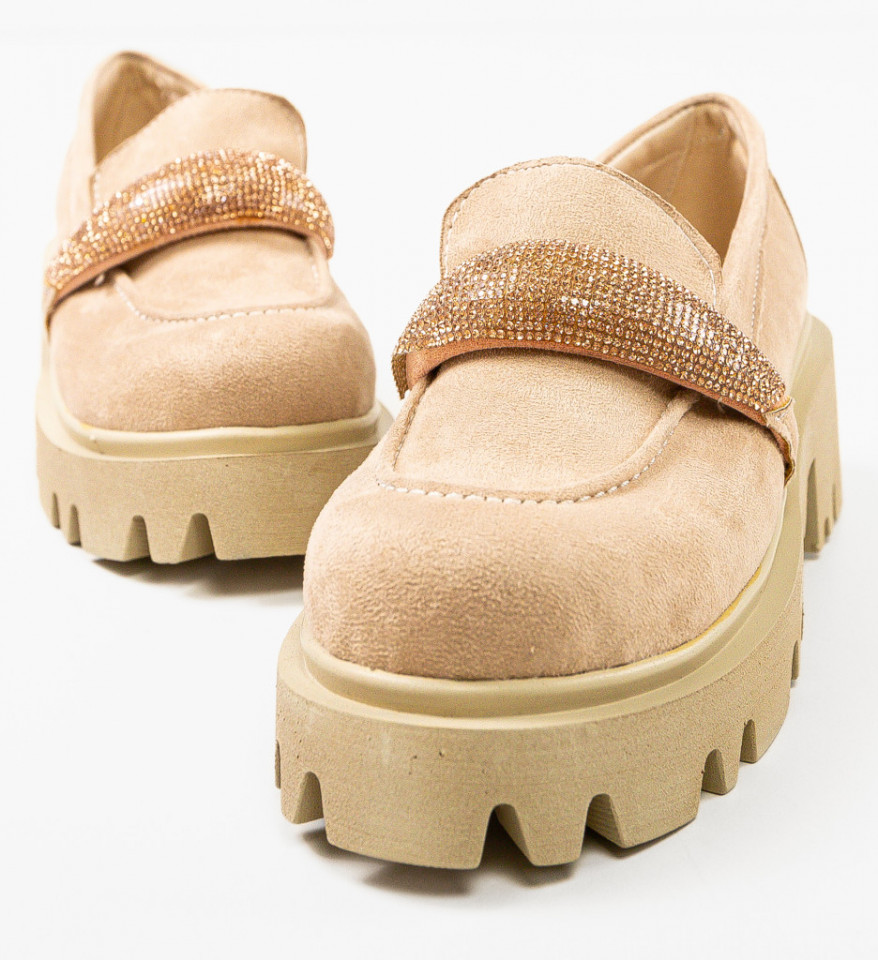 Pantofi Casual Spikez Bej - Img 3