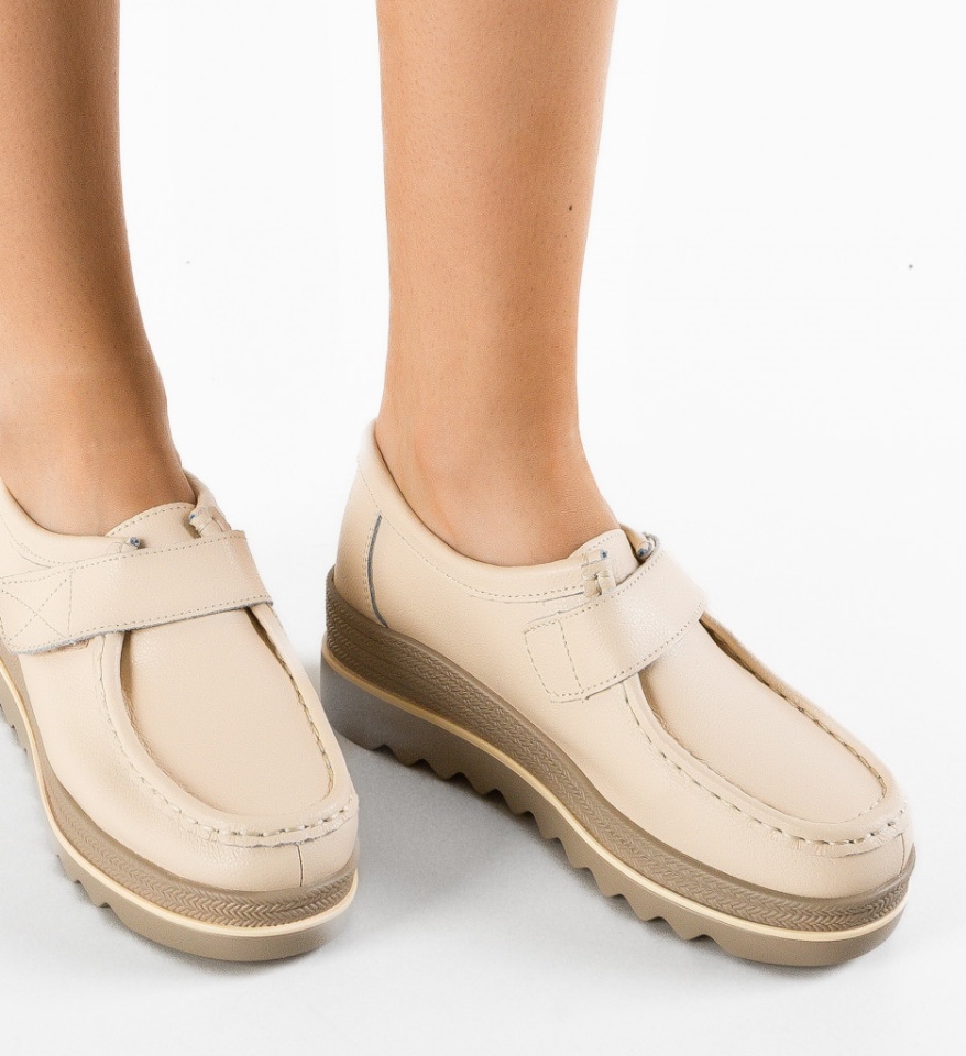 Pantofi Casual Straif Bej 2 - Img 6