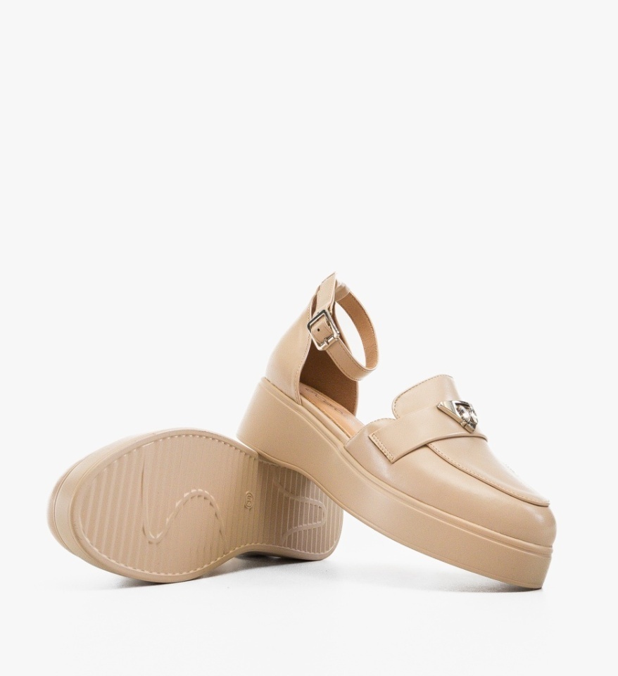 Pantofi casual Terfly Bej - Img 2