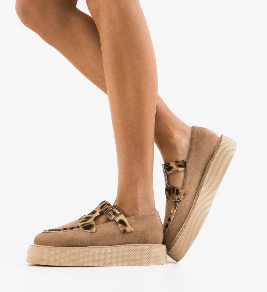 Pantofi Casual Teylar Bej - Img 6