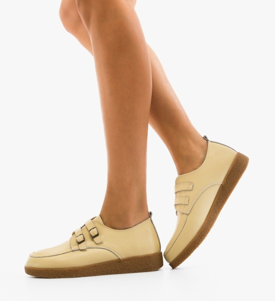 Pantofi Casual Tyche Bej - Img 6