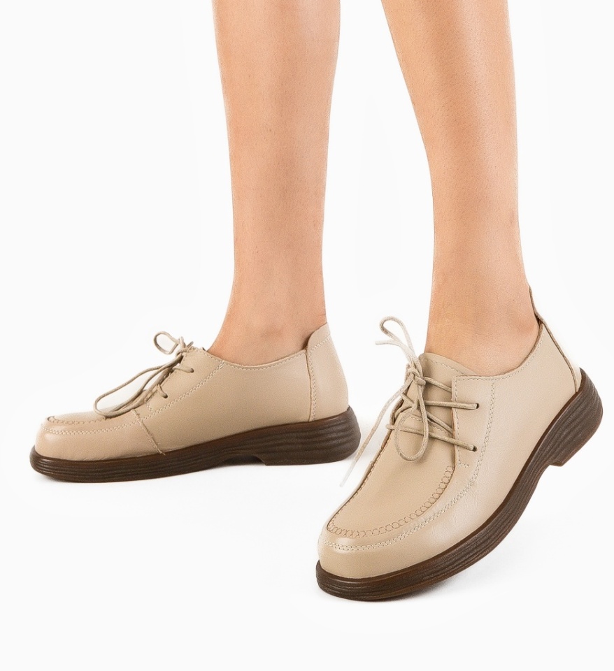 Pantofi Casual Vlobe Bej - Img 11