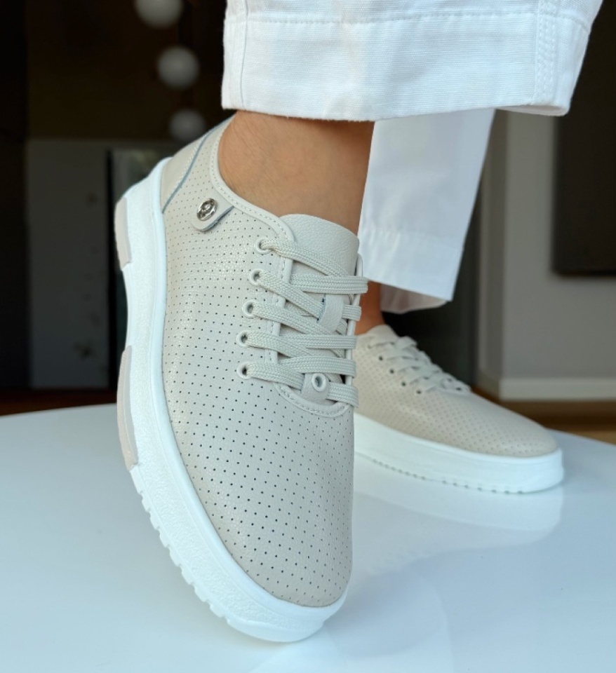Pantofi Casual Ygrysha Bej - Img 17