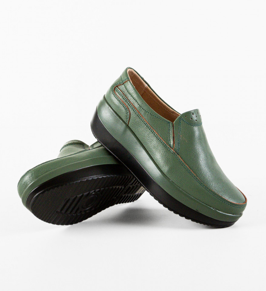 Pantofi Casul Freeman Verzi - Img 3