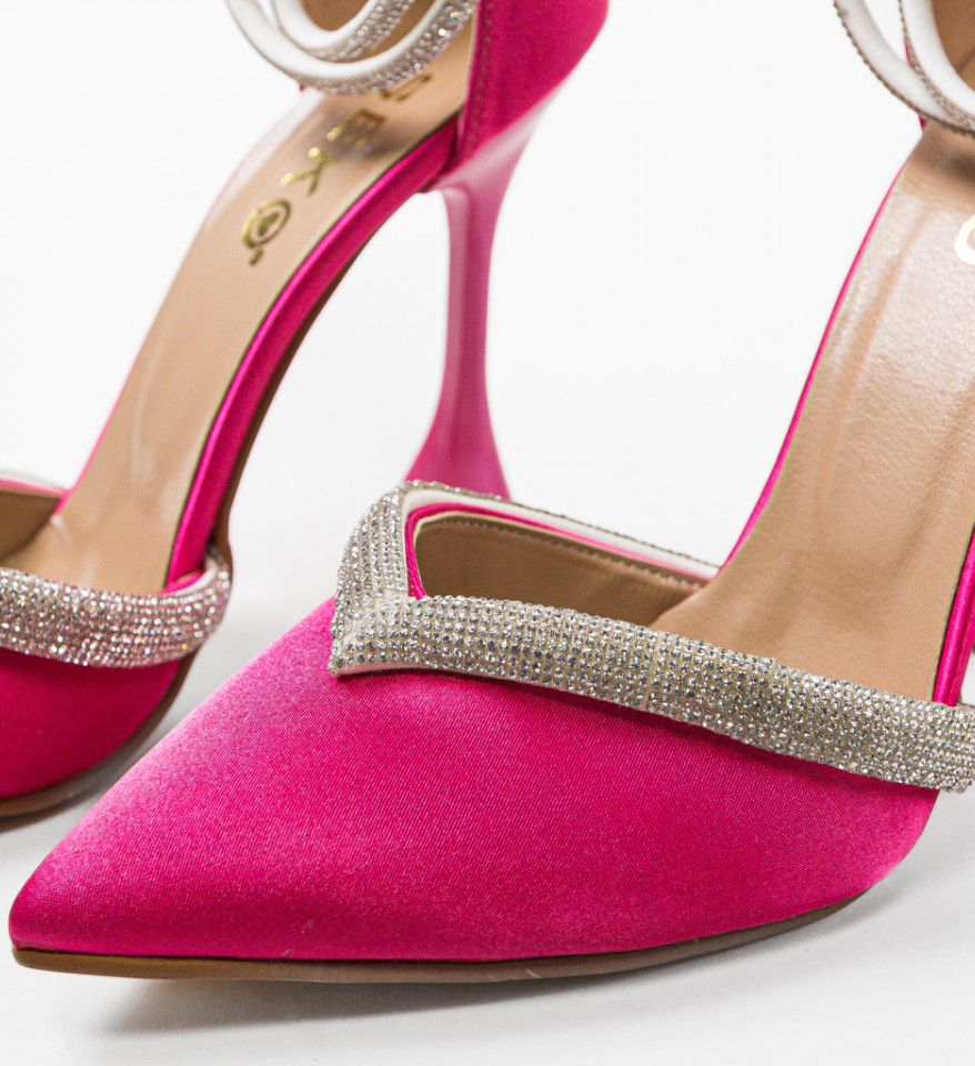 Pantofi cu toc Esero Fuchsia - Img 5