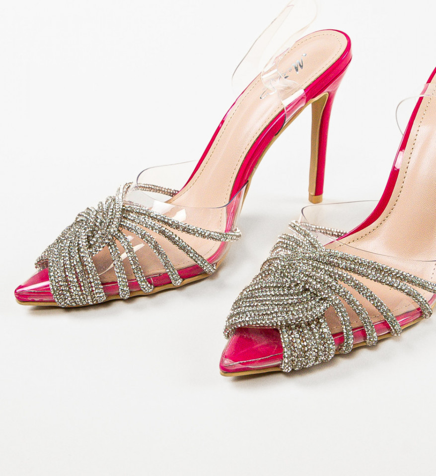 Pantofi cu toc Rawne Fuchsia - Img 2