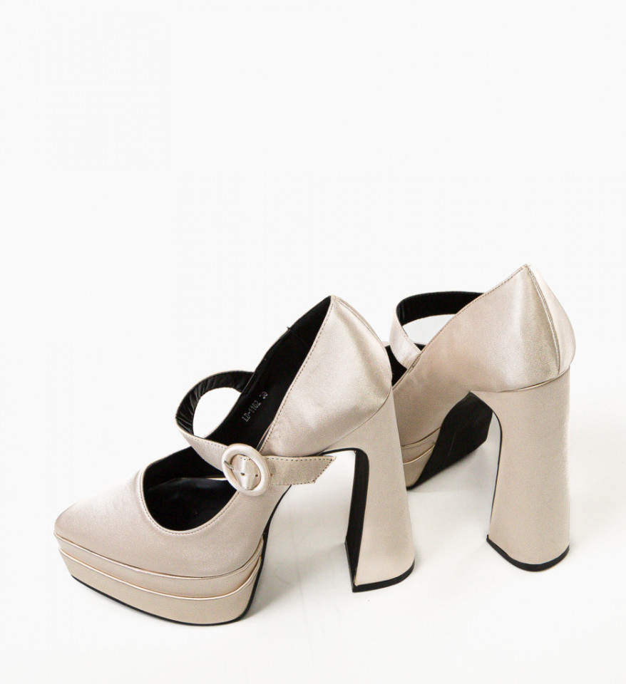 Pantofi dama Fobol Bej - Img 3