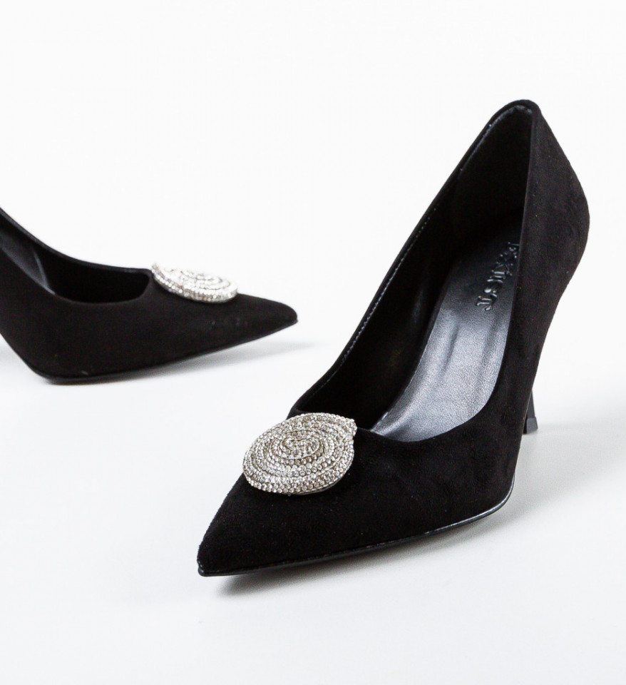 Pantofi dama Grenys Negri - Img 3