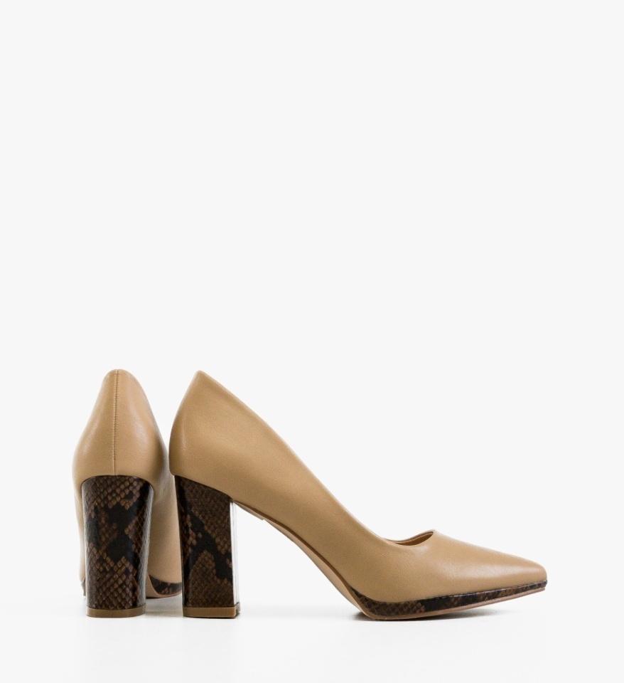 Pantofi dama Jarat Bej - Img 2